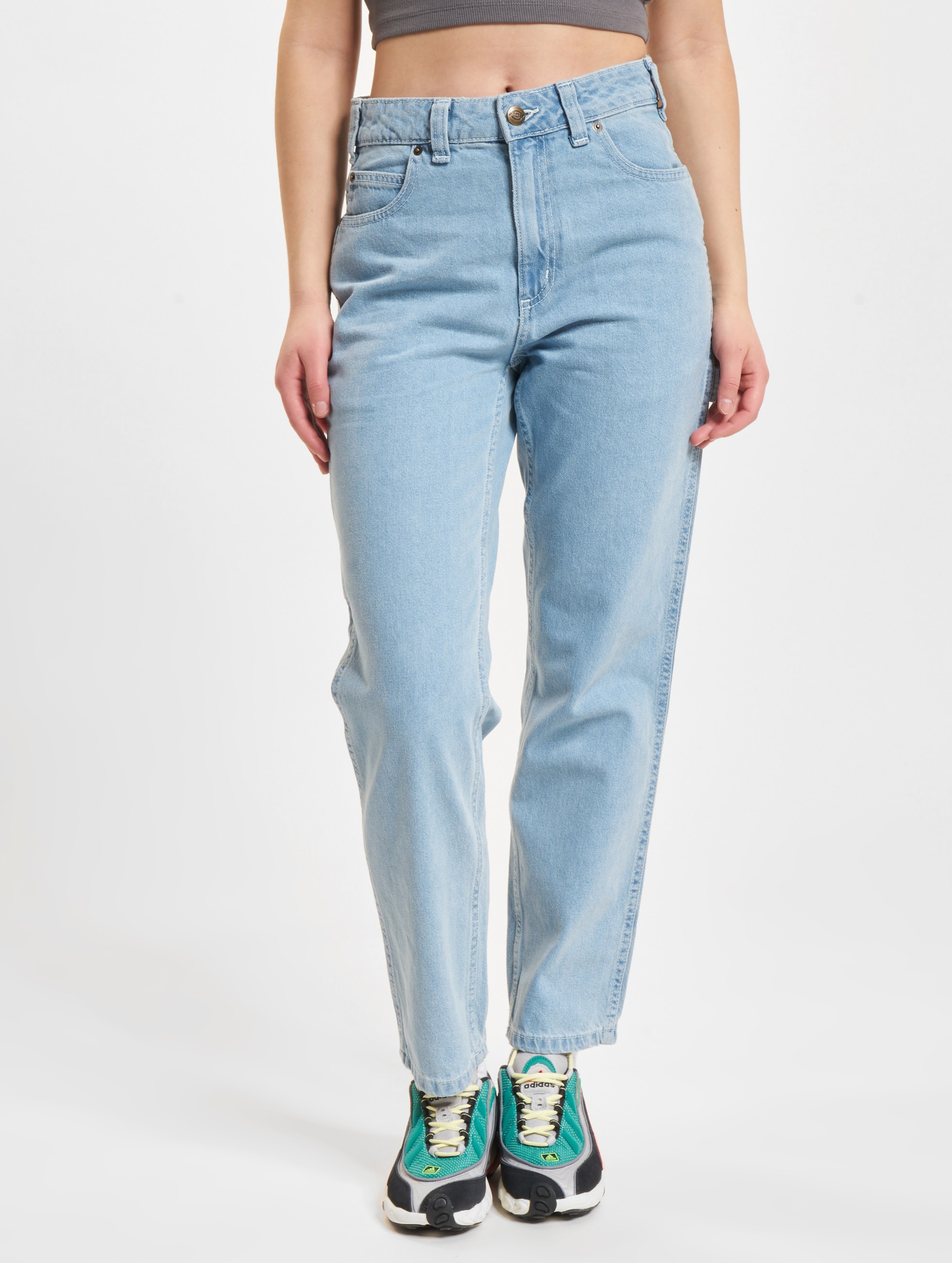 Dickies Ellendale Denim Straight Fit Jeans Vrouwen op kleur blauw, Maat 31