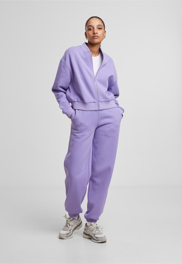 Ladies Short Sweat Zip Jacket-2