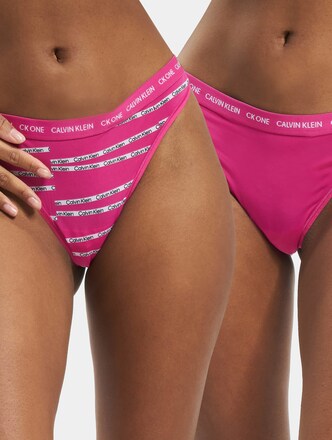 Calvin Klein Thong 2pk Ticker Tape Logo  Underwear