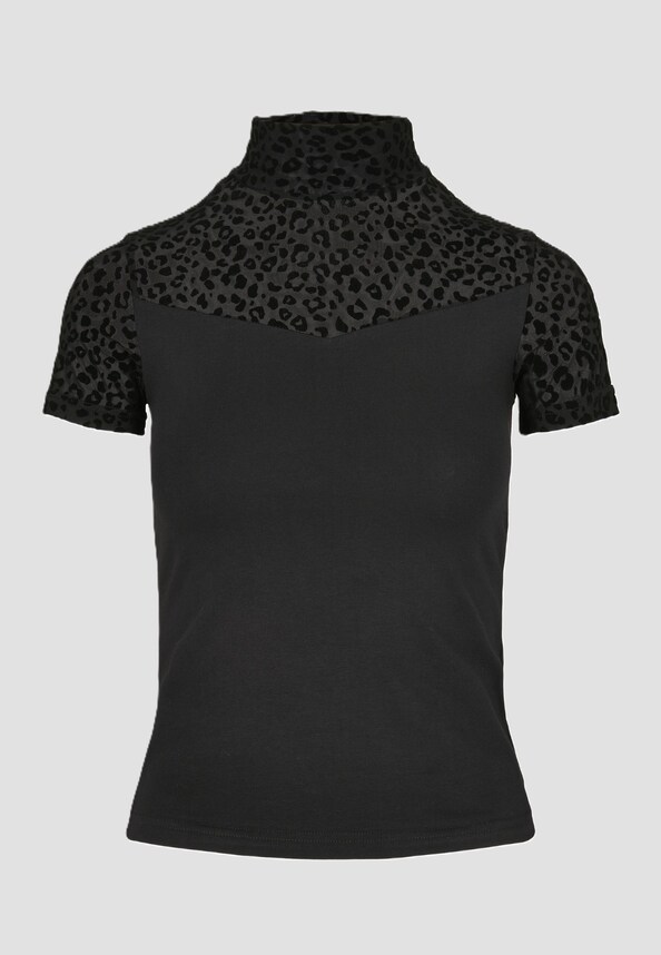 Ladies Flock Lace Turtleneck 2-Pack-1