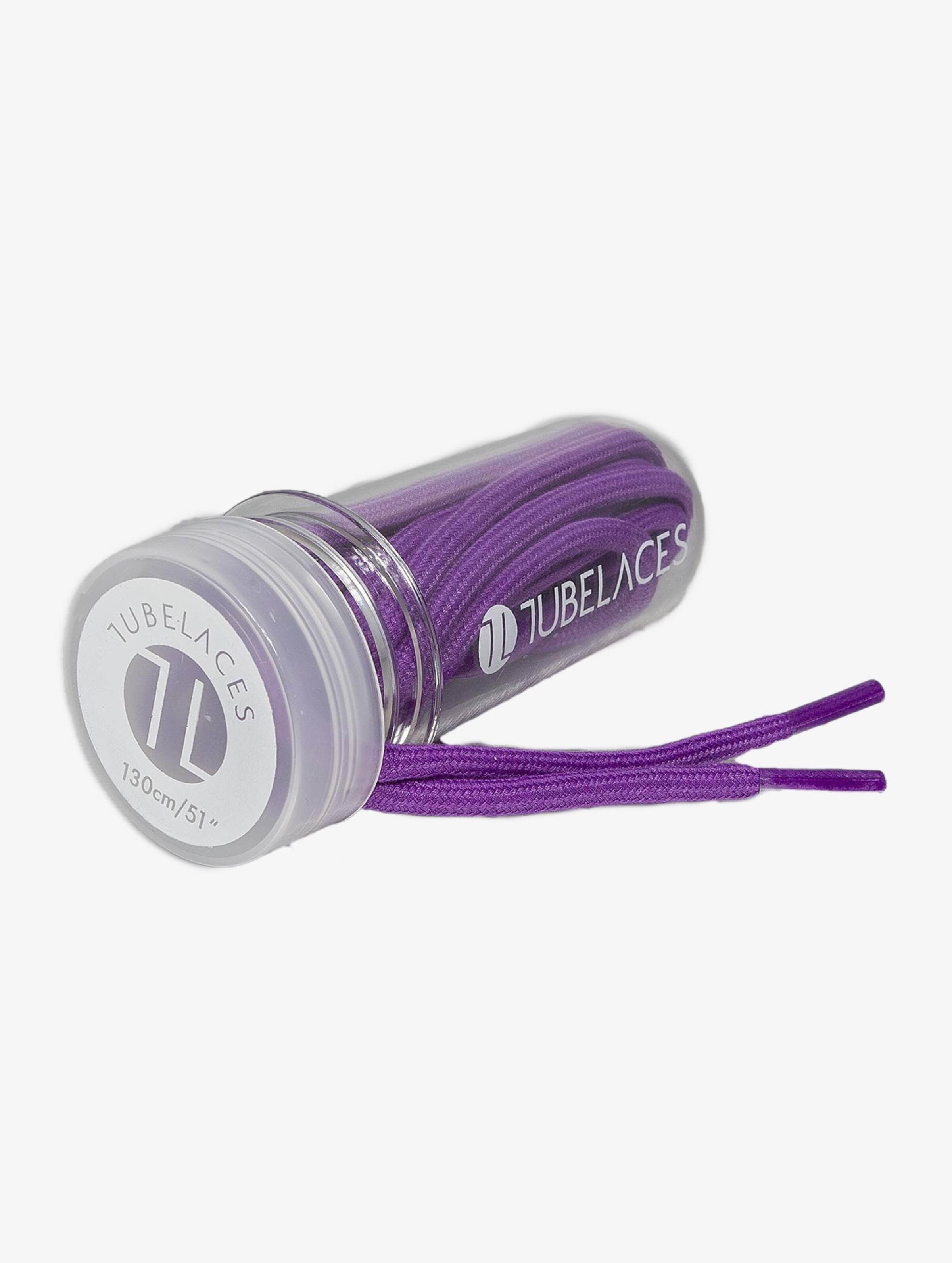 Tubelaces Rope Solid Schnürsenkel Vrouwen op kleur violet, Maat 130_CM