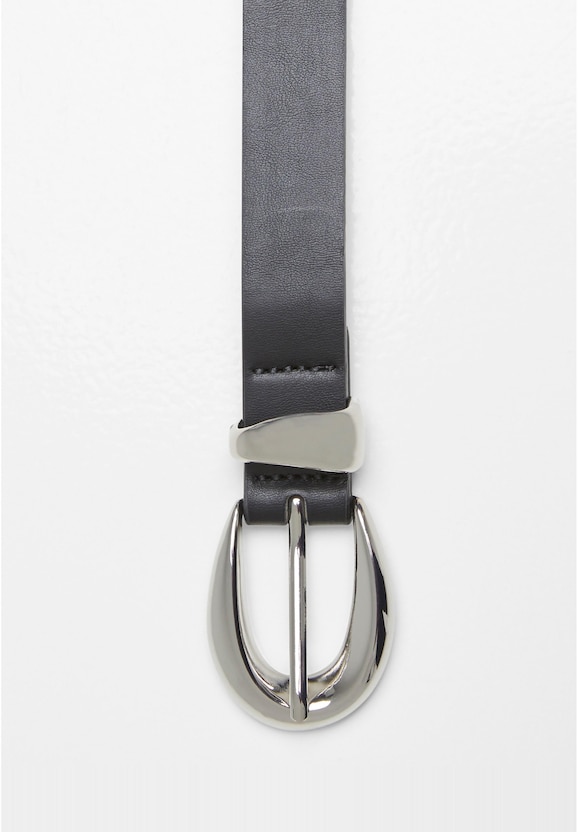 Chunky Buckle Loop Synthetic Leather-1