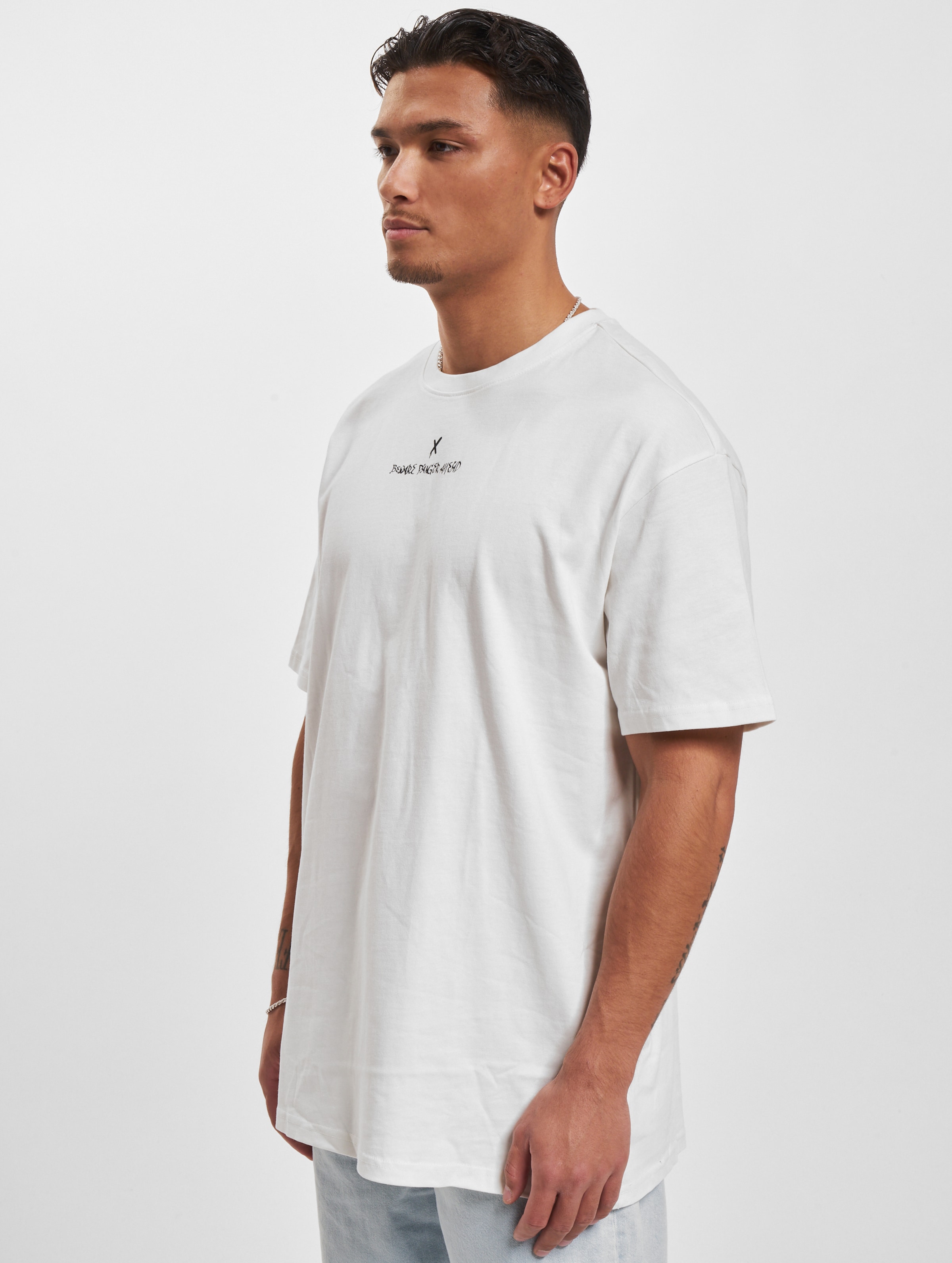 Dangerous DNGRS Danger T-Shirts Mannen op kleur wit, Maat XXL