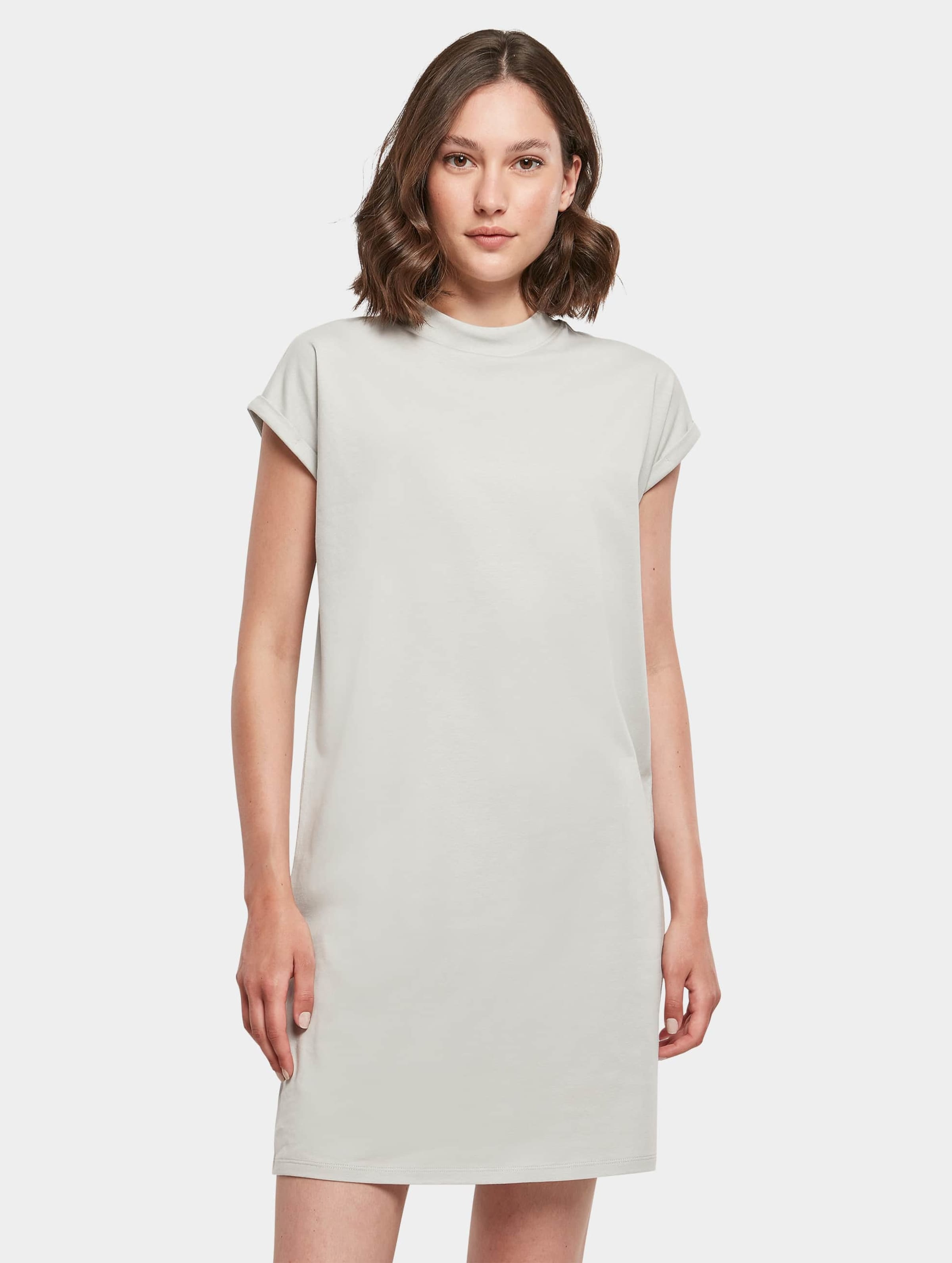 Super Oversized damesshirt 'Turtle Shoulder Dress' Light Asphalt - XS