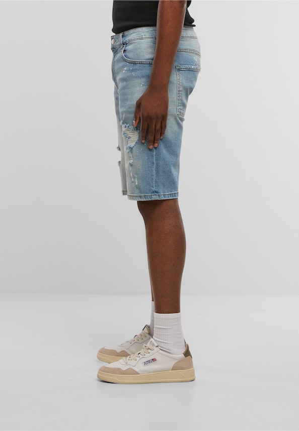 Victor Ripped Slim Fit Shorts-2