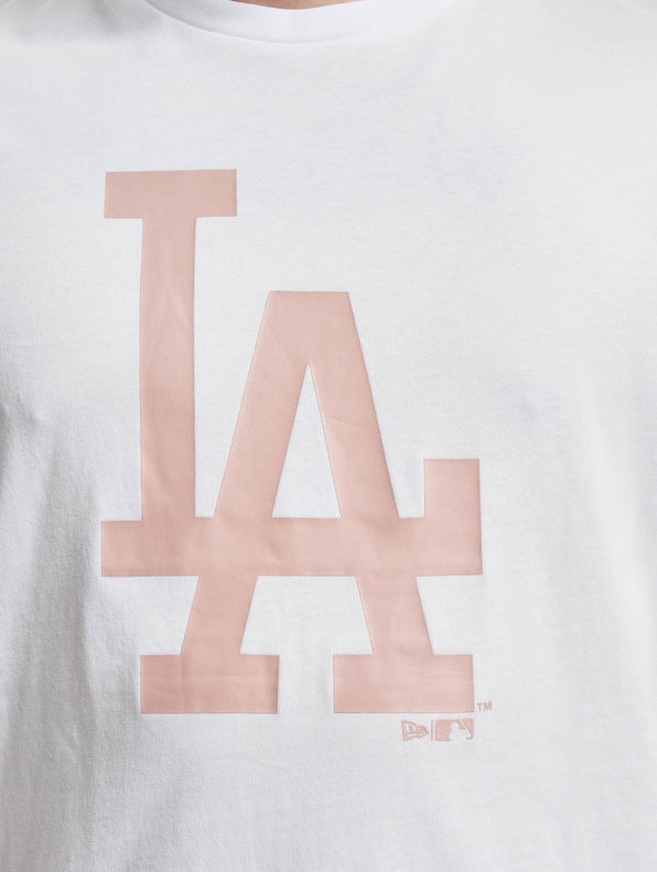 New Era La Dodgers Essentials Cotton T-shirt In White