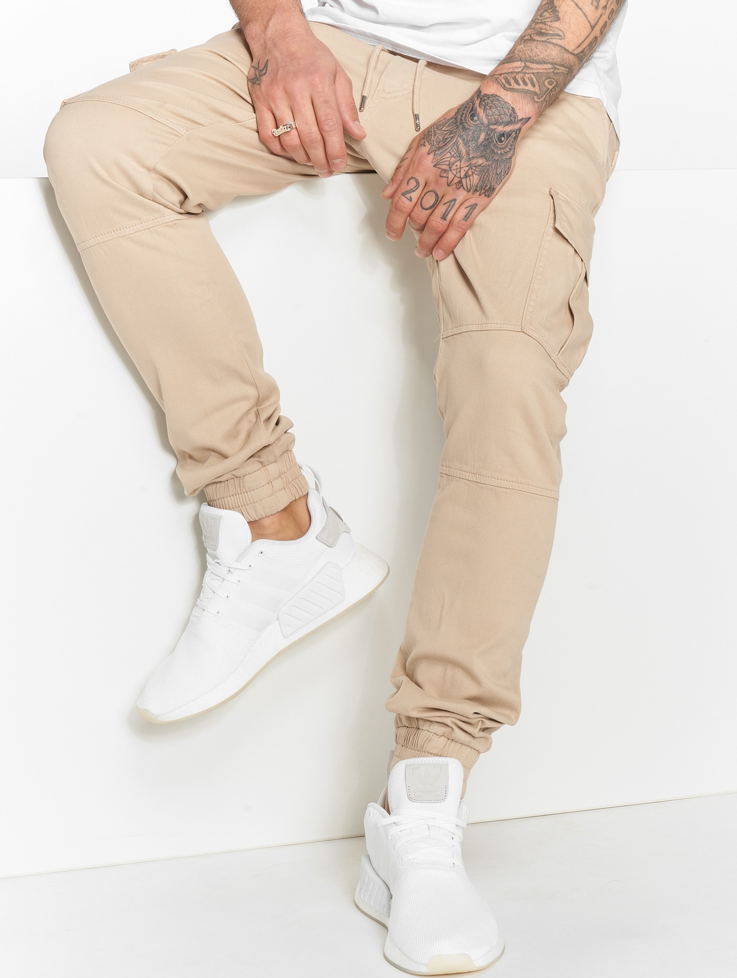 DEF - Makome Antifit Jeans Broek rechte pijpen - Taille, 31 inch - Beige