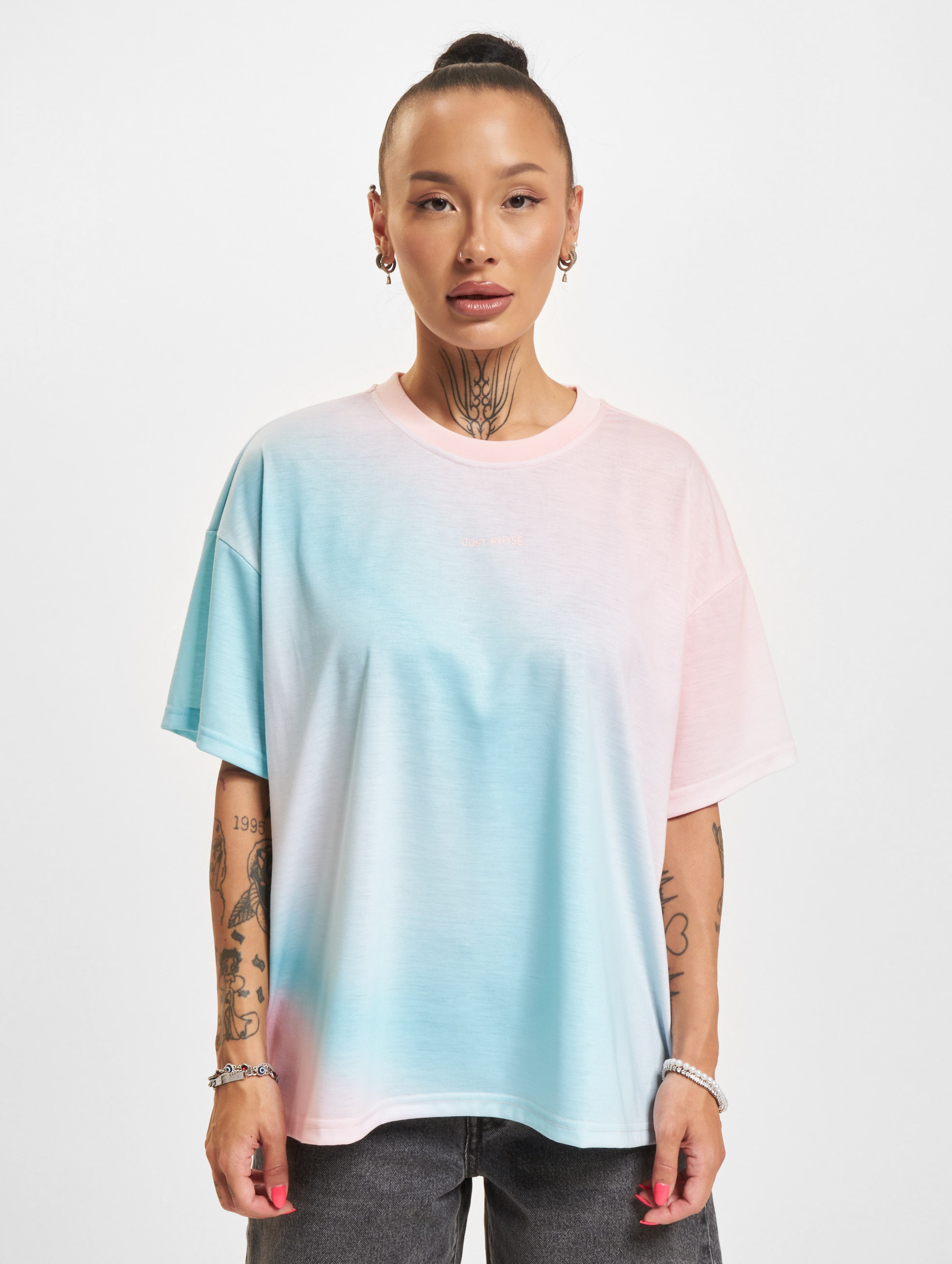 Just Rhyse Dive T-Shirt Frauen,Unisex op kleur turkoois, Maat XS