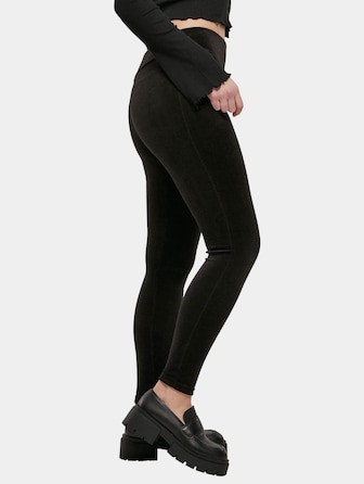 Ladies High Waist Rib Velvet