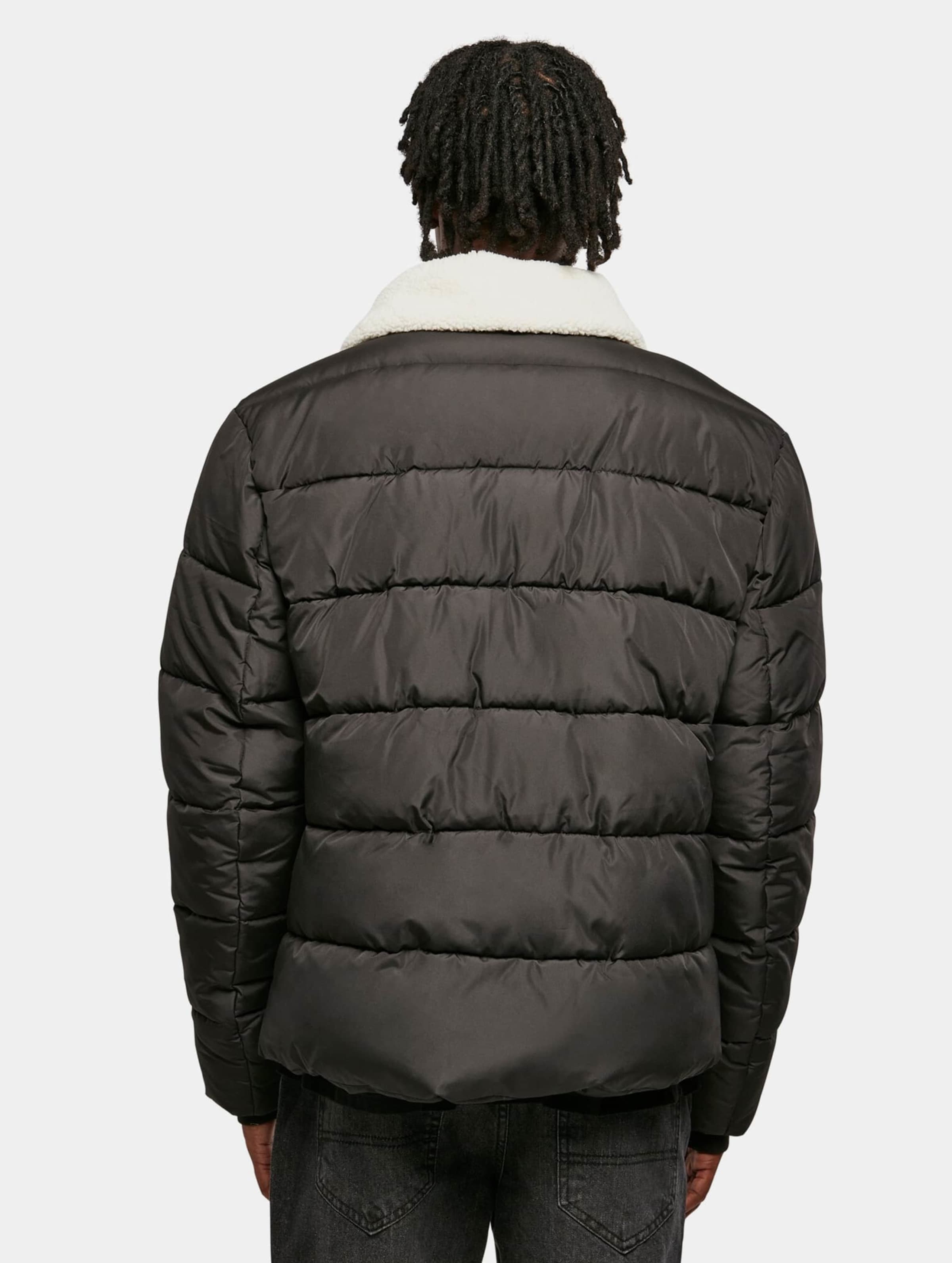 Sherpa collar puffer outlet jacket