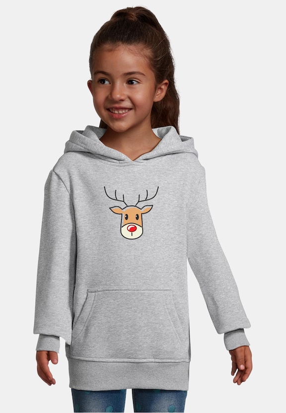 Kids Christmas Cute Deer Hoody-0
