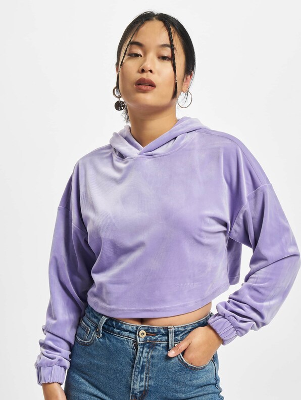 Ladies Cropped Velvet-2