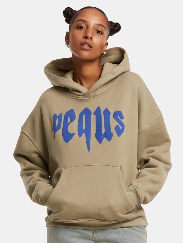 PEQUS Cropped Mythic Logo Hoodies-0