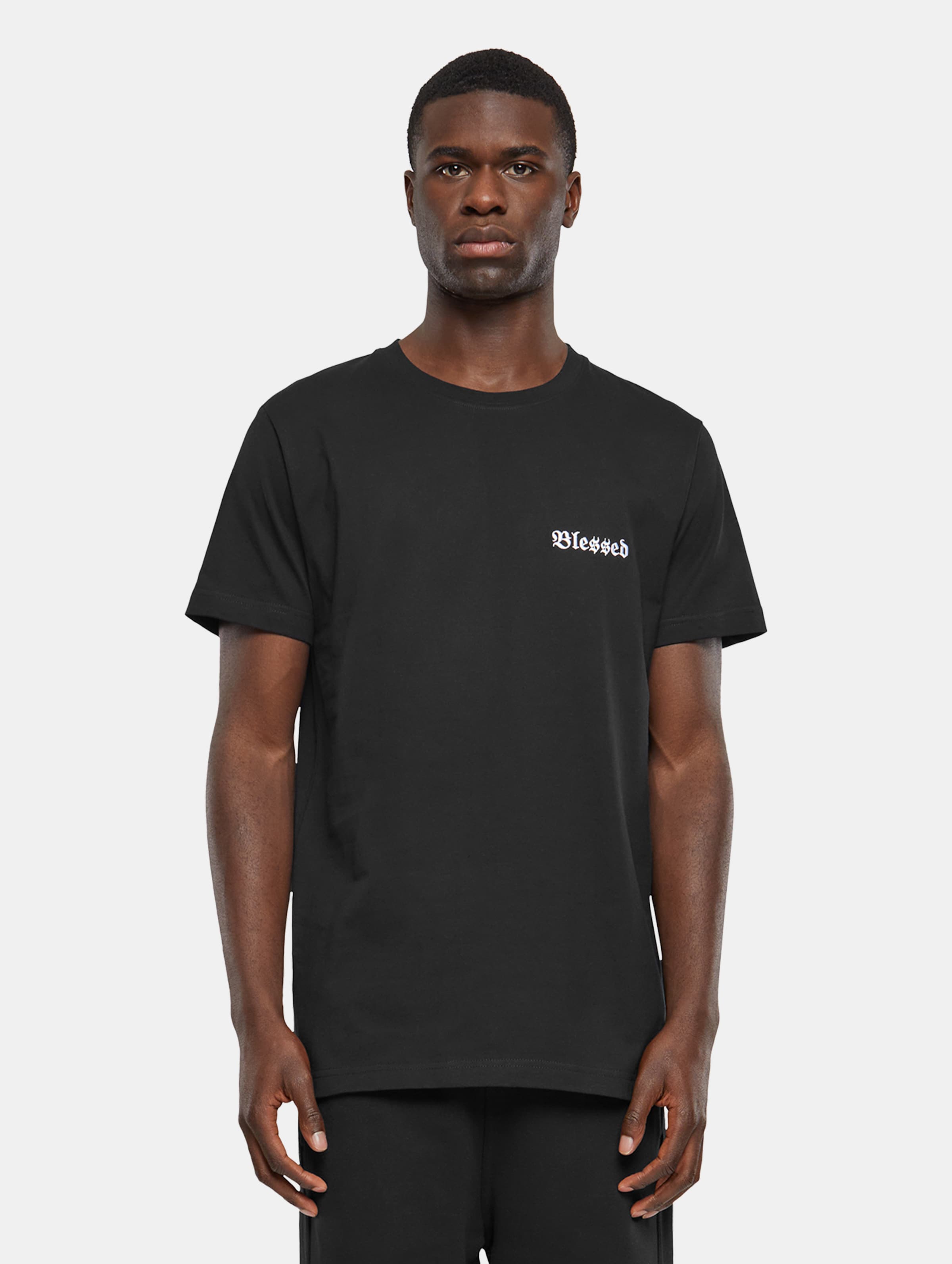 Mister Tee - Ble$$ed EMB Heren T-shirt - XS - Zwart