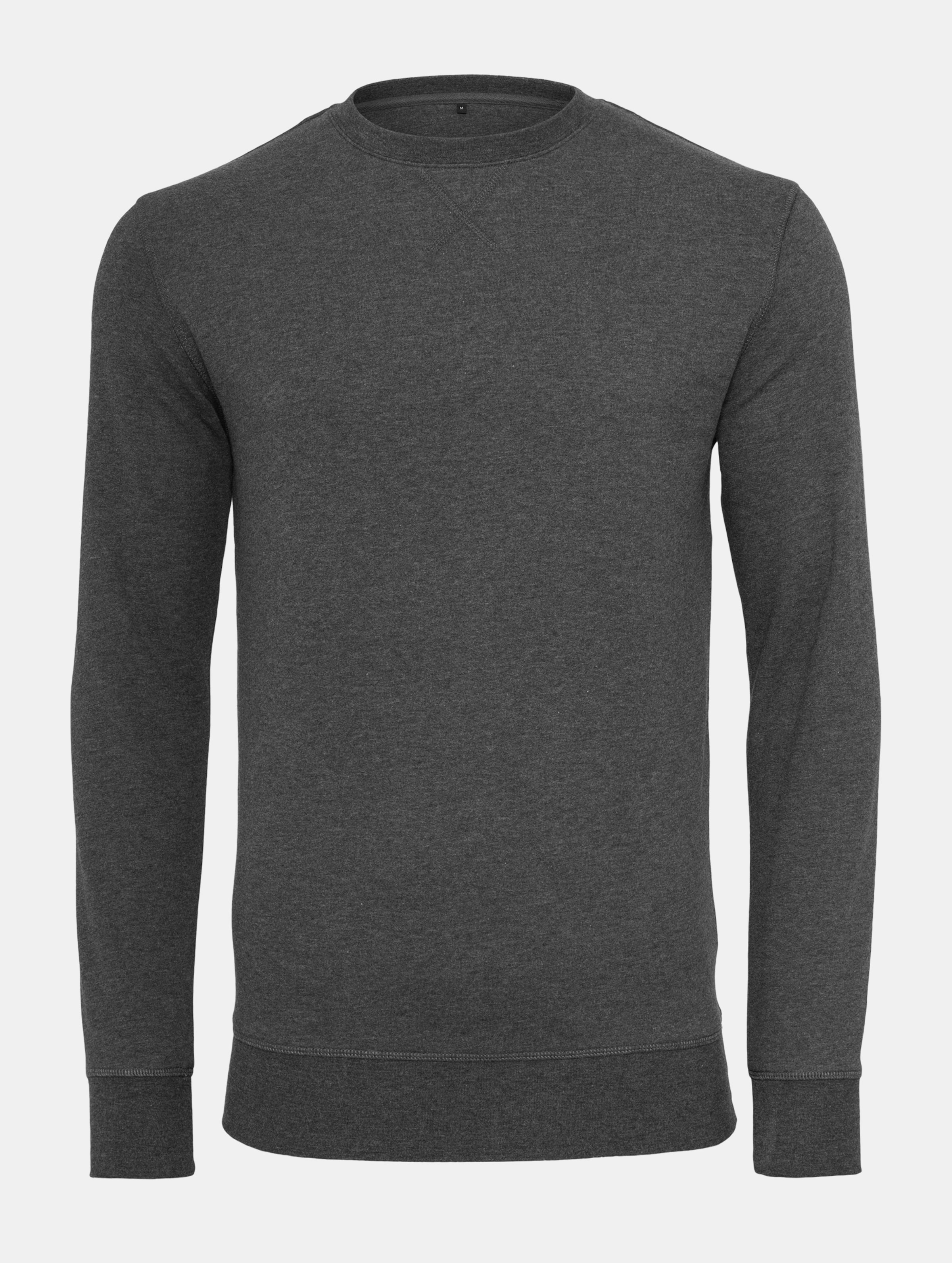 Merchcode Light Crew Sweatshirt Mannen op kleur grijs, Maat XXL