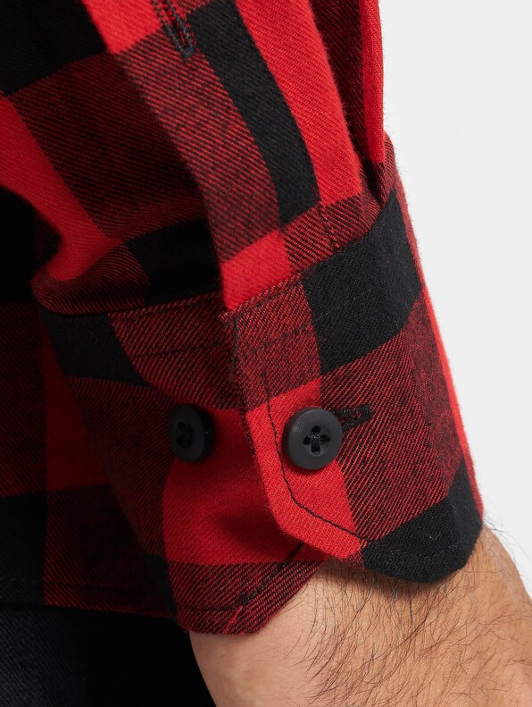 Urban Classics Checked Flanell Shirt Black/Red (XXXXL-3