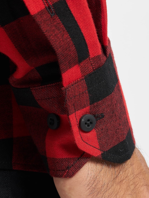 Urban Classics Checked Flanell Shirt Black/Red (XXXXL-3