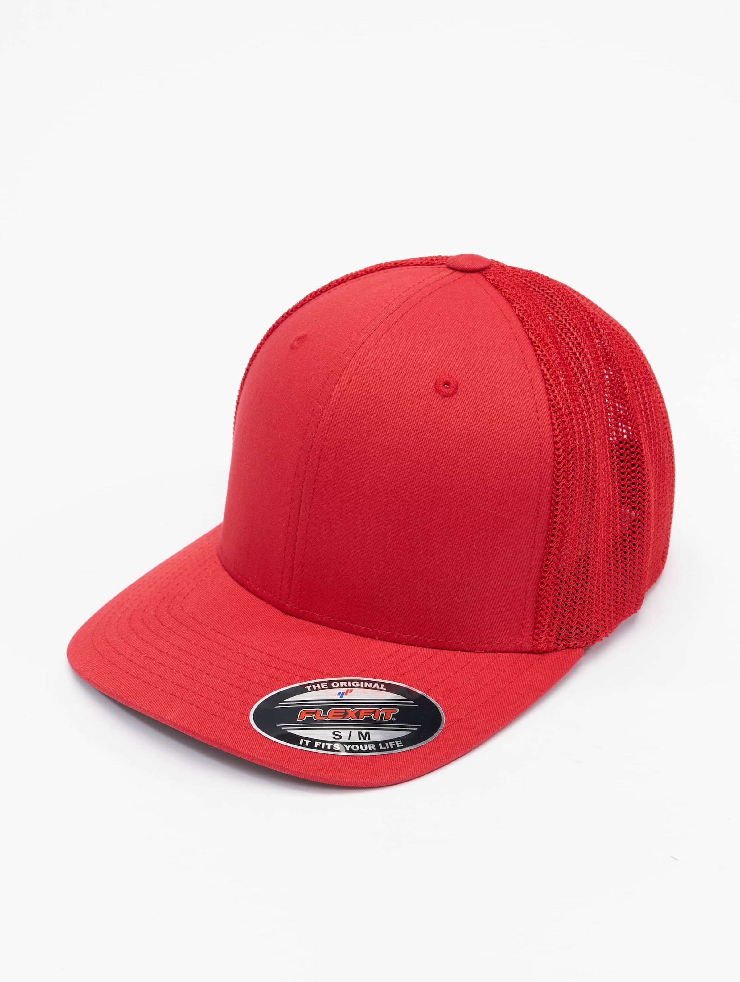 Urban Classics Pet -L/XL- Mesh Trucker Rood