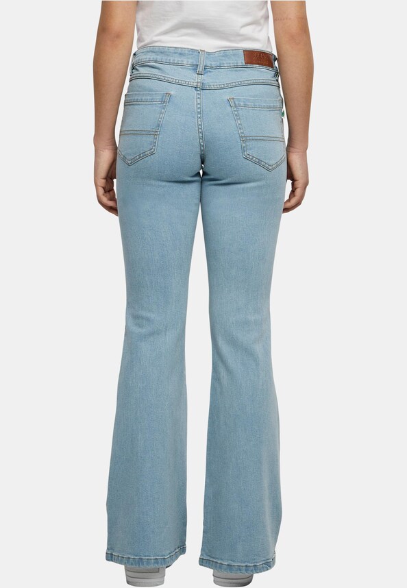 Ladies Organic Low Waist Flared -1