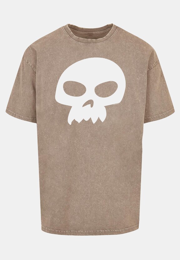 Toy Story - Sid's Skull Acid Washed Oversize-2
