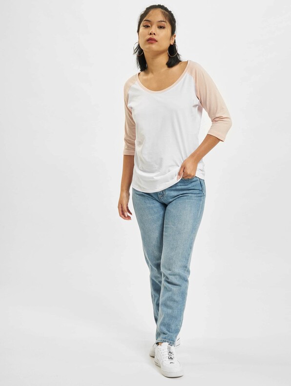 Ladies 3/4 Contrast Raglan Tee-4