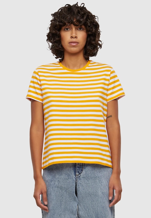Ladies Regular Striped Tee-1
