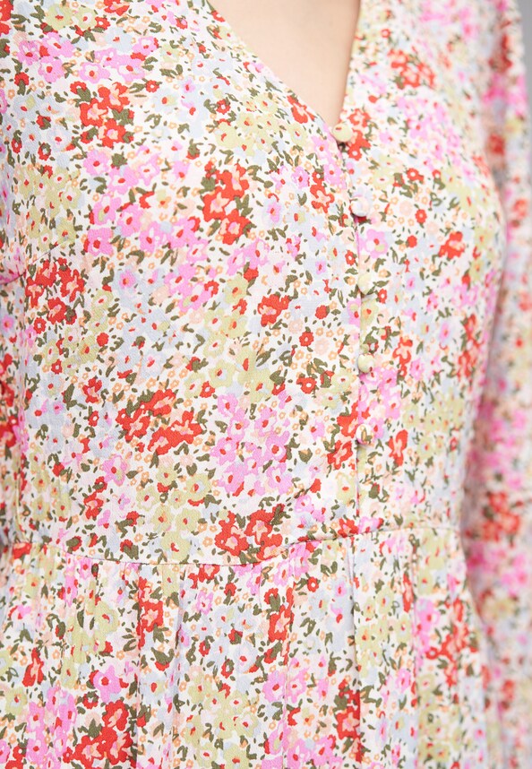 VIKIKKI V-NECK L/S MIDI DRESS/SU/R-5