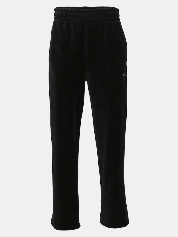 Logo Velours Straight Leg-2