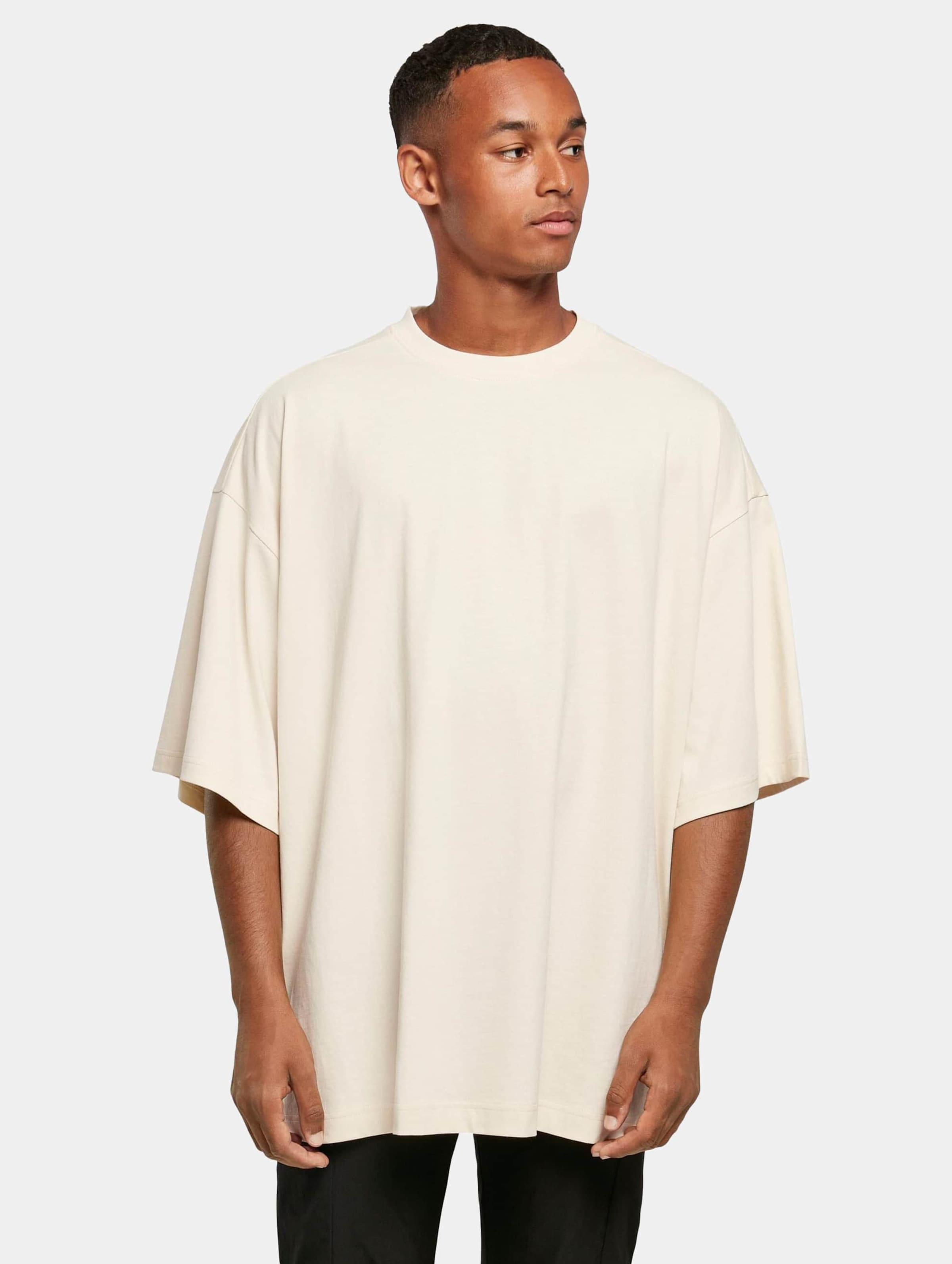Extreme Oversized T-shirt 'Huge Tee' met ronde hals White Sand - 3XL