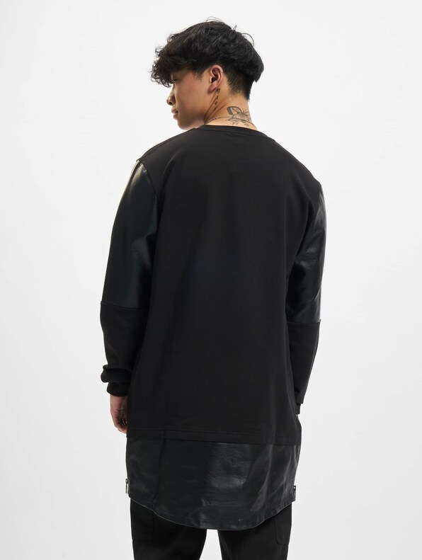 Long Zipped Leather Imitation-1