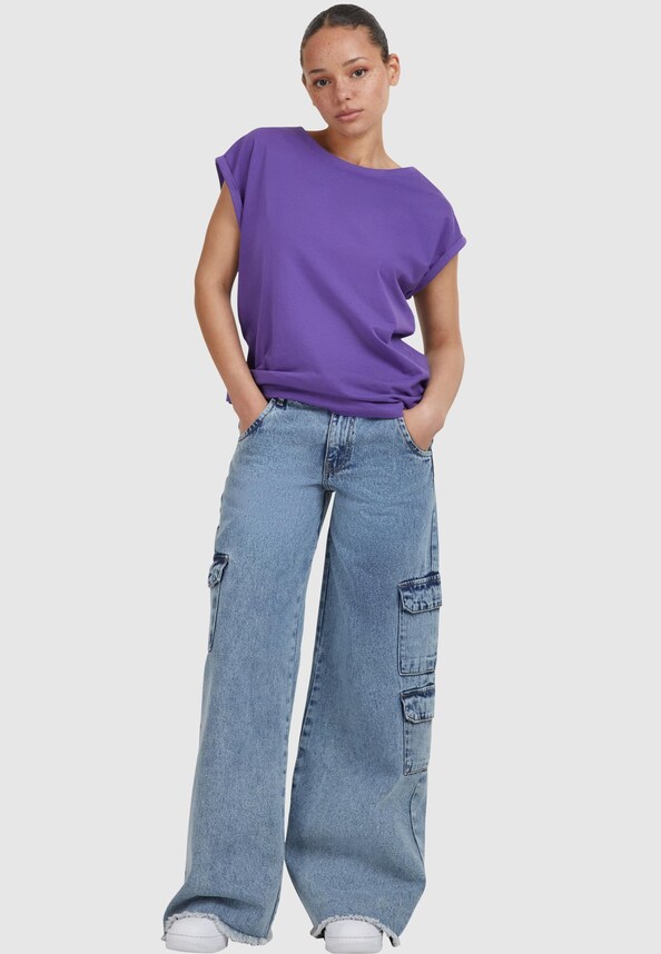 Ladies Extended Shoulder Tee-7