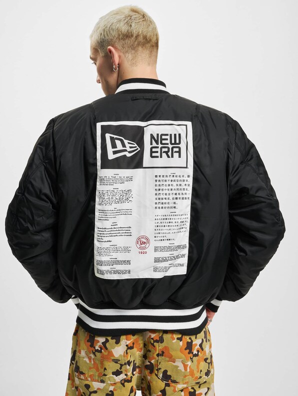 Shop New Era Las Vegas Raiders MA-1 Bomber Jacket 13118292 black