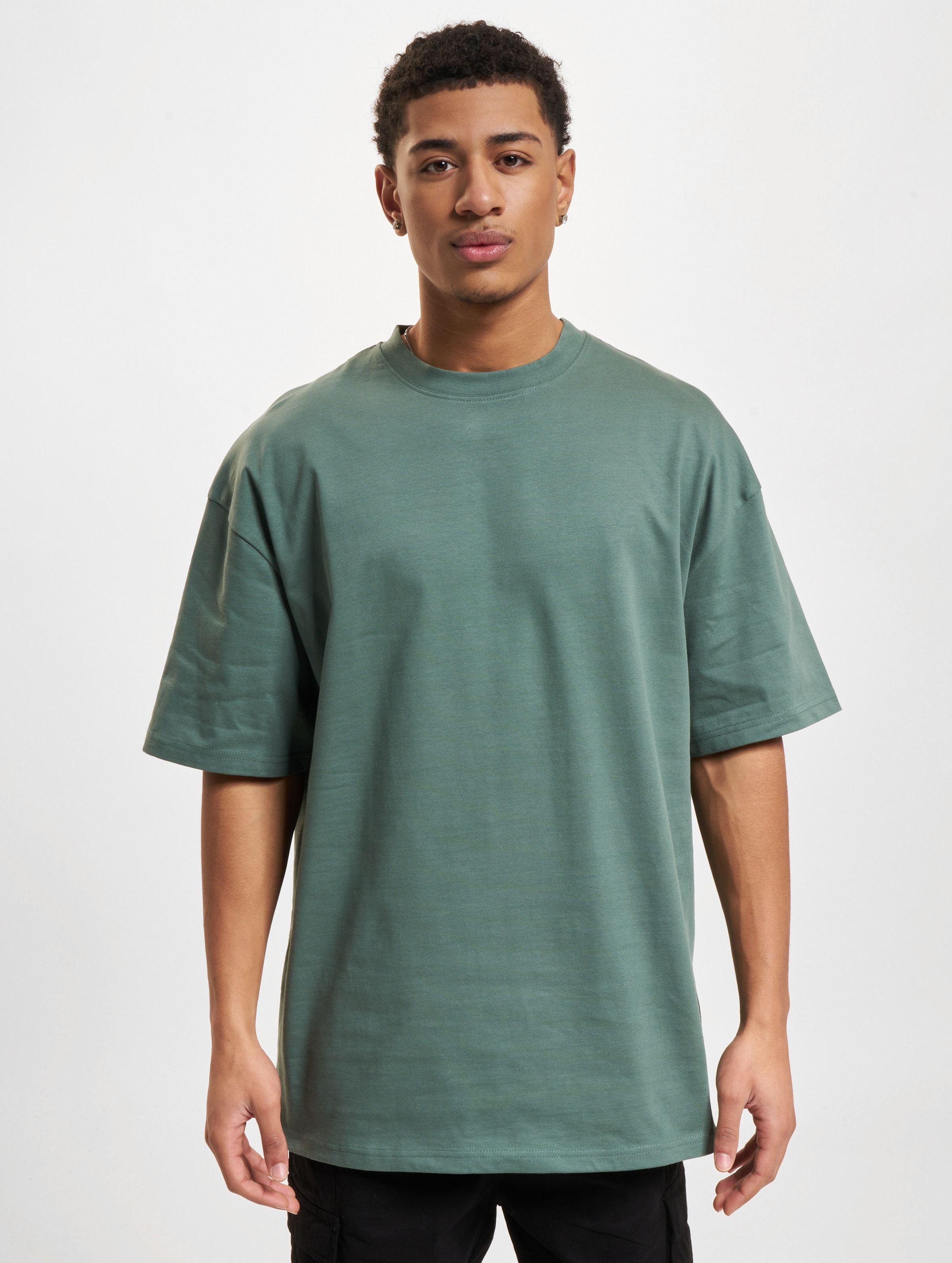 DEF Original T-Shirts Mannen op kleur groen, Maat S