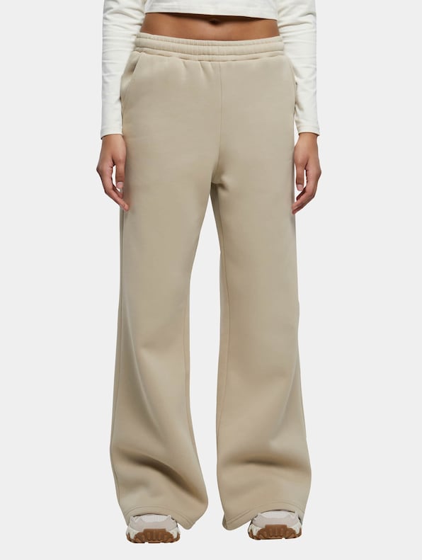 Ladies Organic Ultra Wide Sweat Pants-0
