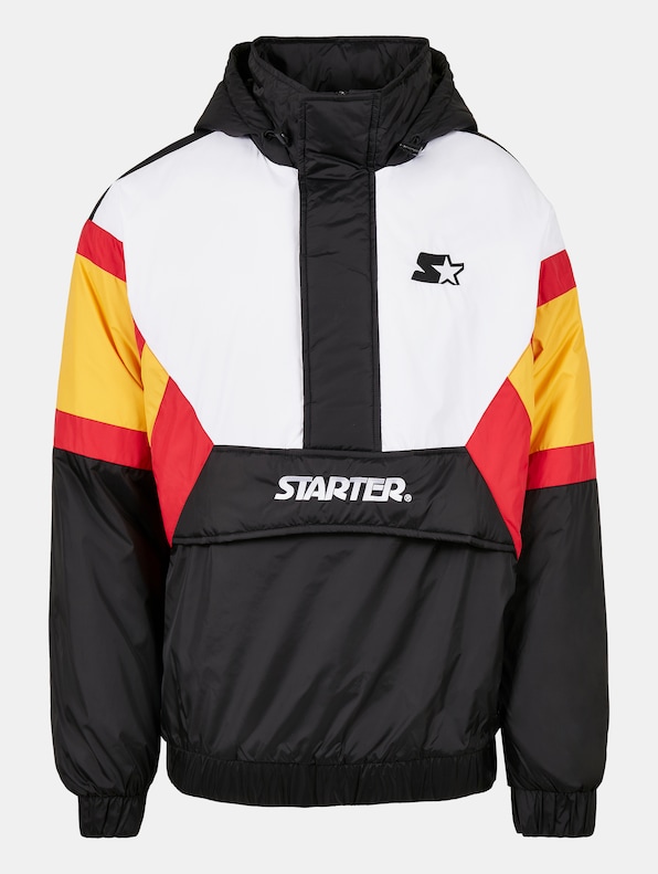  Color Block Half Zip Retro -4