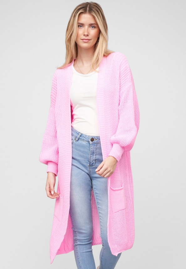 Cloud 5ive Longform Knit Cardigan with 2-Pockets-0