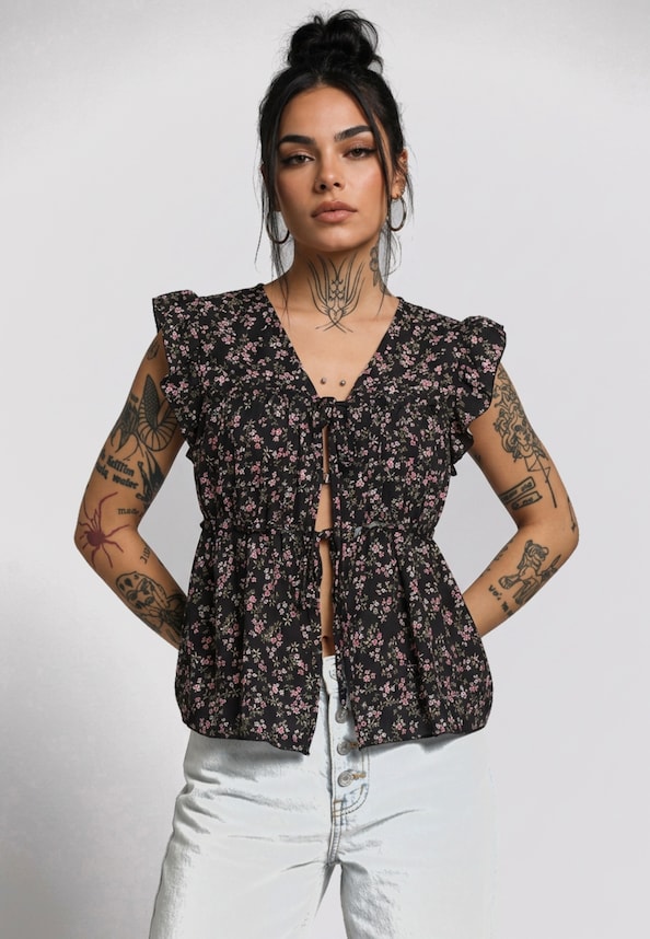 Ruffle Sleeve -0
