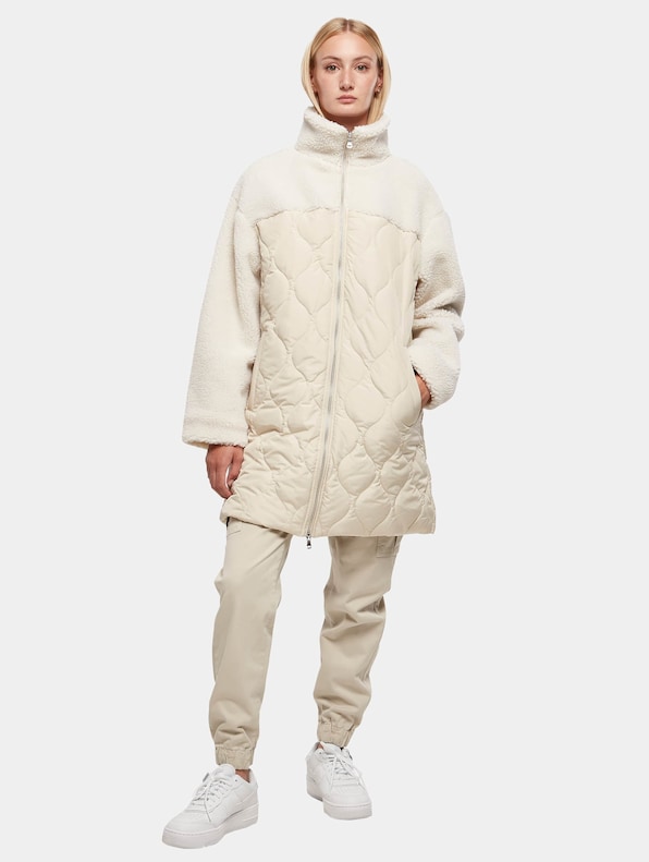 Ladies Oversized Sherpa Quilted | DEFSHOP | 4382