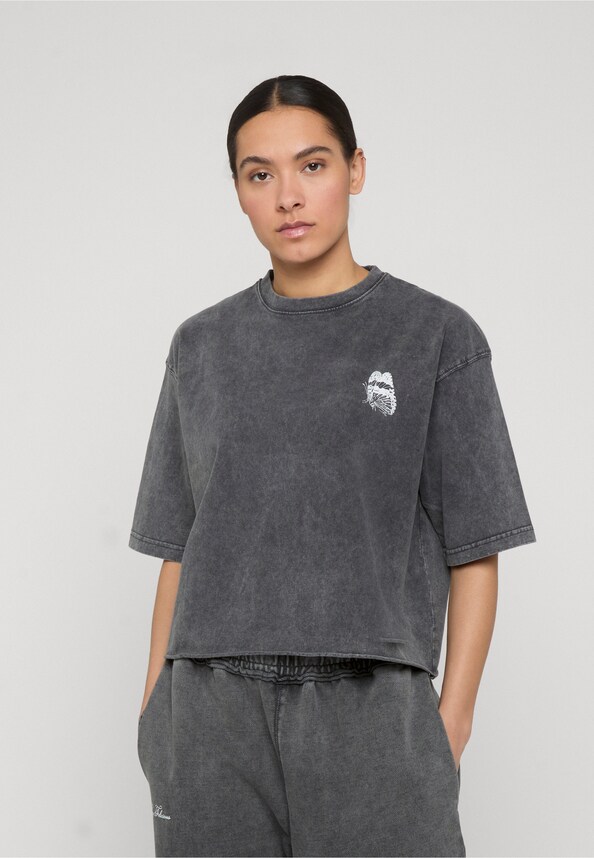 Cropped destroyed Tee-0