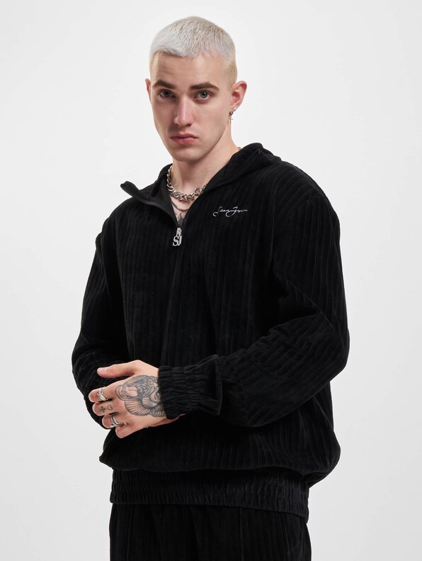 Script Logo Striped Velours-0