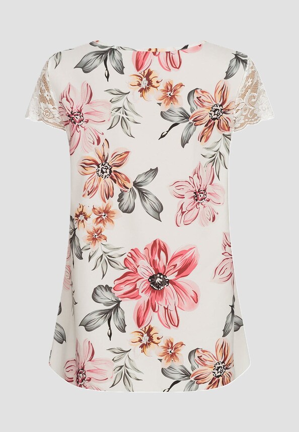 Cloud5ive Shirt Blumen Print Rundhals-1