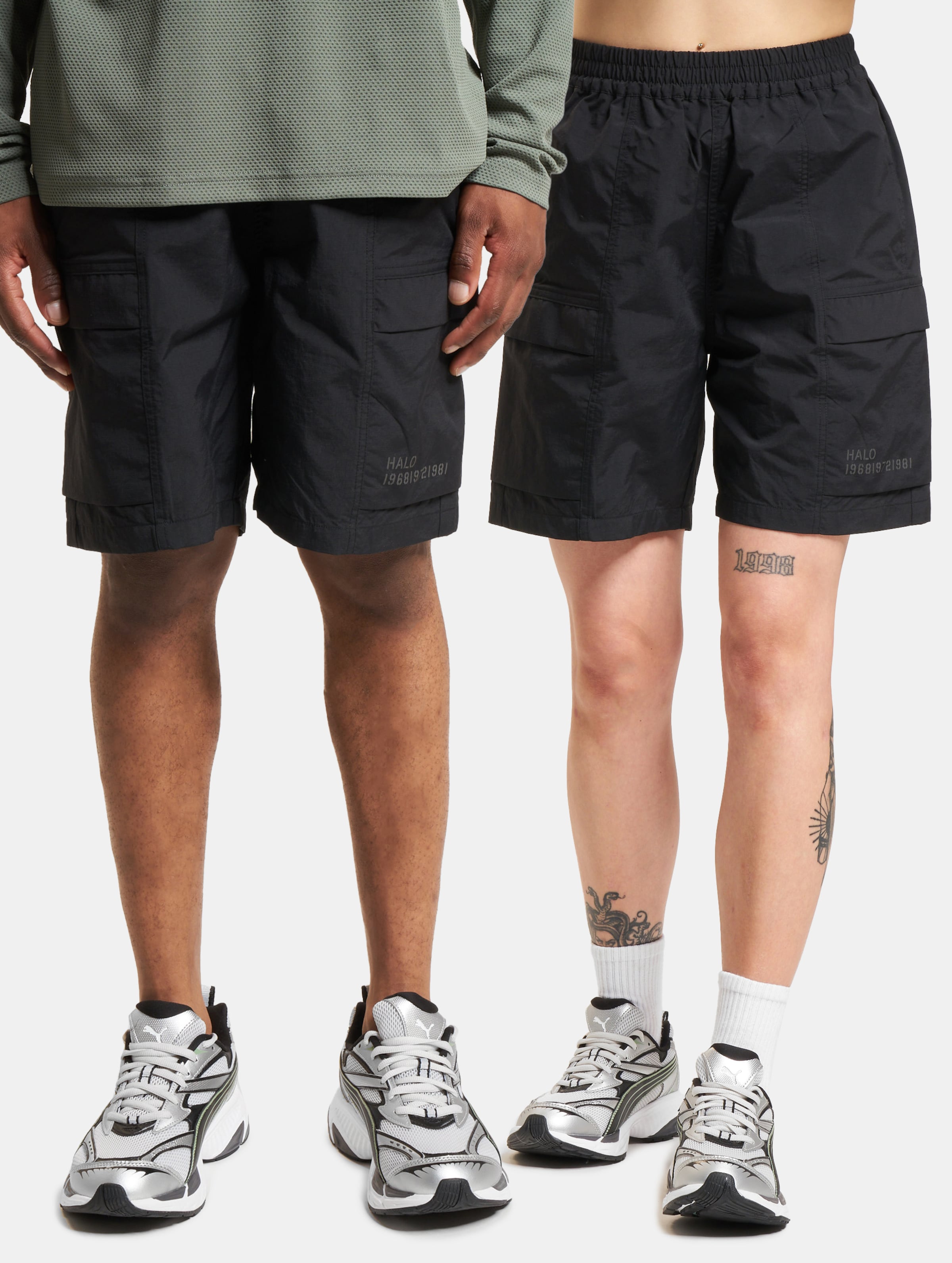 HALO Ranger Shorts Frauen,Männer,Unisex op kleur zwart, Maat S