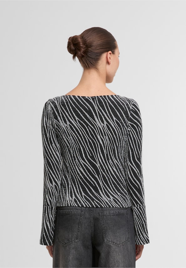 NMGILLY L/S BOATNECK BELLSLEEVE TOP JRS-1