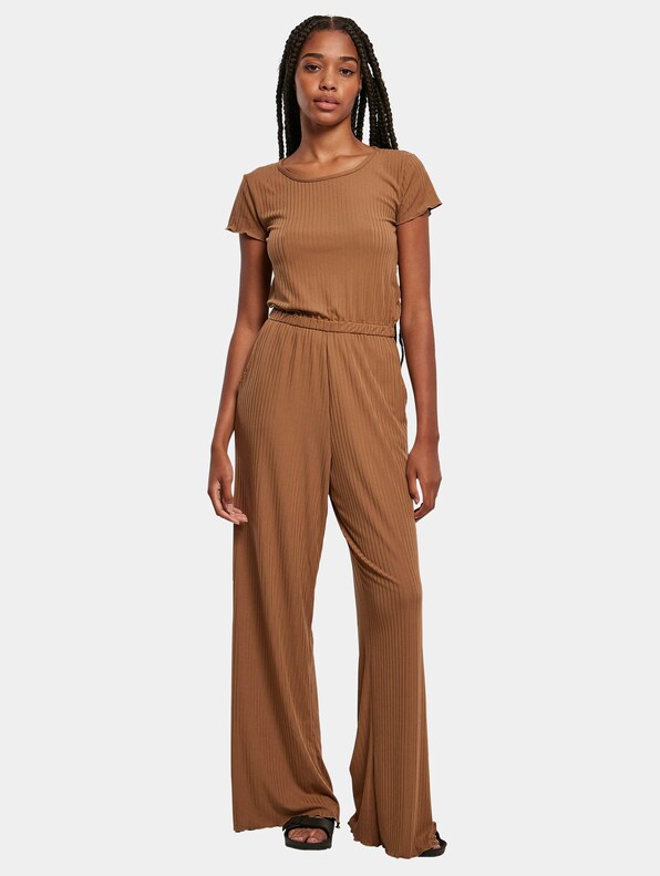 Ladies Rib Wid Leg-0