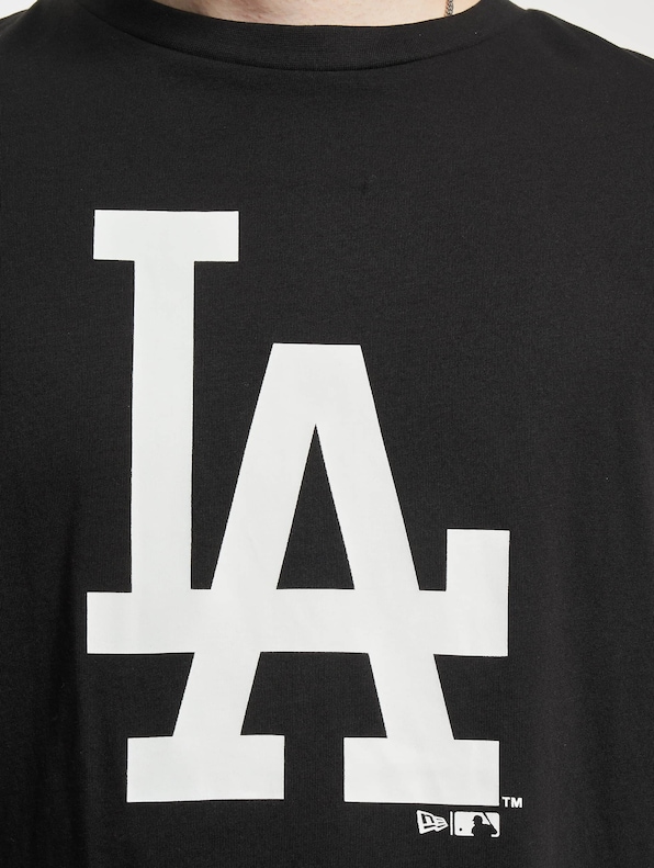 LA Dodgers MLB Team Graphic Black Oversized T-Shirt