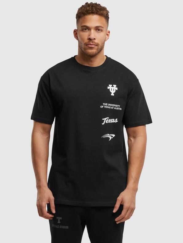 Mister Tee Upscale Texas Longhorns Leather Oversize Tee-2