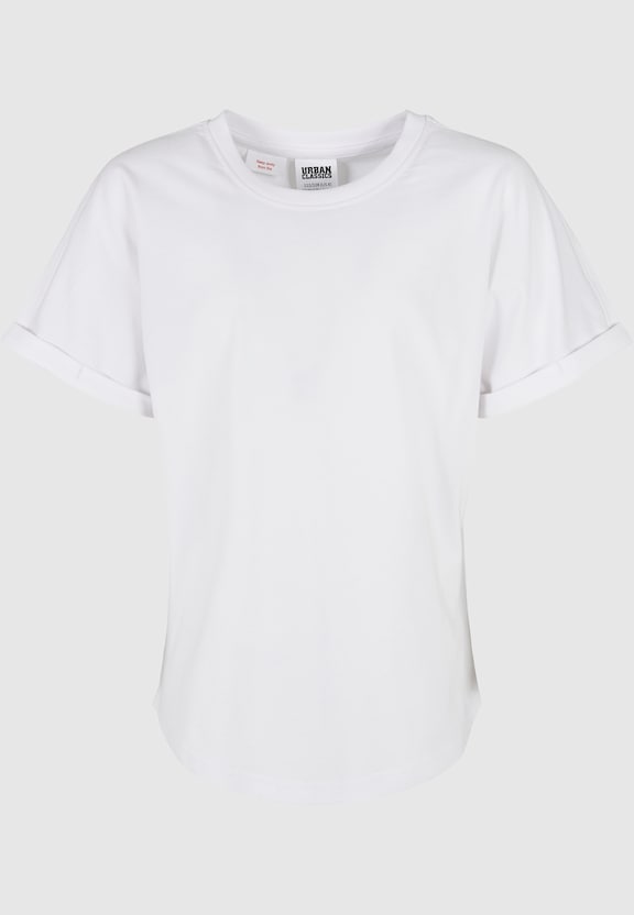 Urban Classics Boys Long Shaped Turnup 2-Pack T-Shirt-1