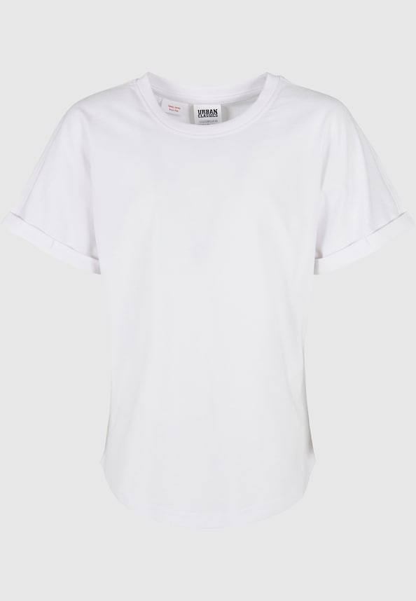 Urban Classics Boys Long Shaped Turnup 2-Pack T-Shirt-1