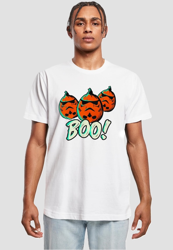 Star Wars - Storm Trooper Halloween Pumpkins T-Shirt-0
