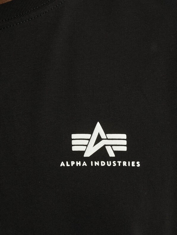 Alpha Industries Backprint T-Shirt Black / Dark Mag | DEFSHOP | 97209
